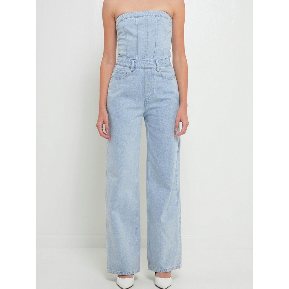 GREY LAB denim jumpsuit